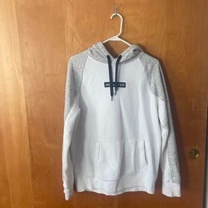 White and Gray Hollister Hoodie
